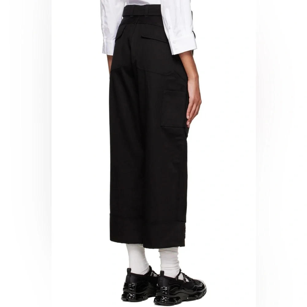Simone Rocha Black Belted Wide Cargo Trouser - Picture 3 of 3